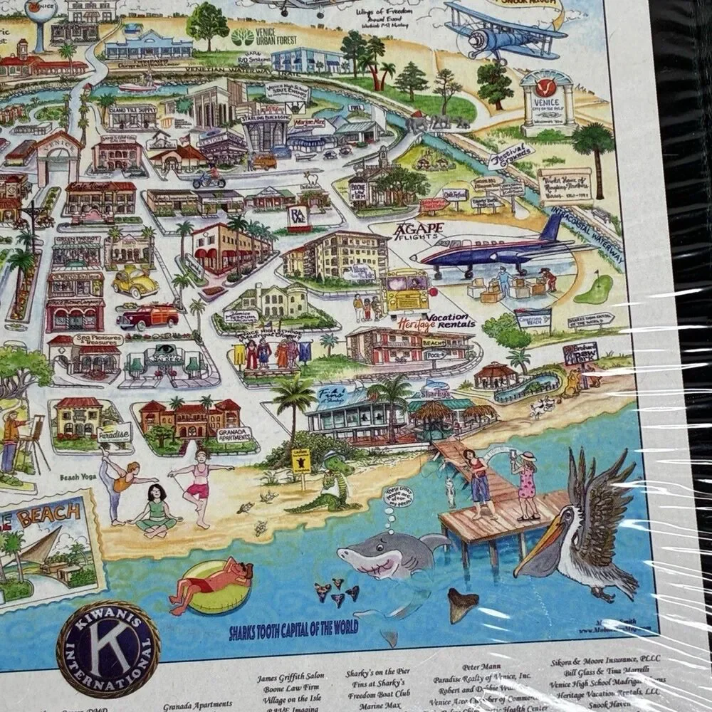 Kiwanis Jigsaw Puzzle Of Venice Florida 672 Pieces Brand New Sealed Rare